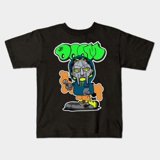 Villainous Flows Pay Tribute to Doom's Occupation as a Hip-Hop Icon with This Tee Kids T-Shirt